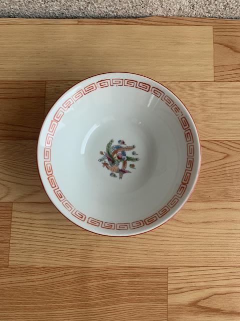 古玩陶瓷六十至八十年代鳳紋彩瓷碗拍賣，當前價格220元