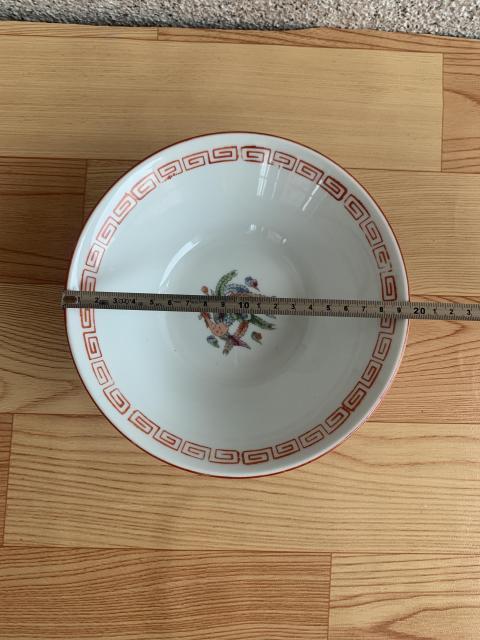 古玩陶瓷六十至八十年代鳳紋彩瓷碗拍賣，當前價格220元