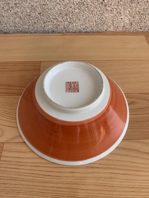 古玩陶瓷六十至八十年代鳳凰牡丹紋碗拍賣,當前價格220元