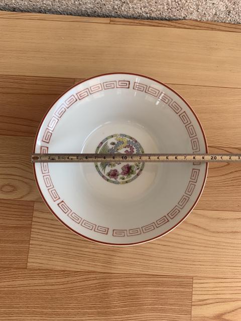 古玩陶瓷六十至八十年代鳳凰牡丹紋碗拍賣,當前價格220元