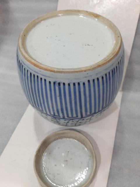 古玩陶瓷清中纏枝花卉紋青花蓋罐拍賣,當前價格1288元