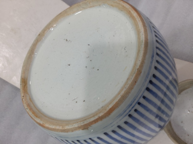 古玩陶瓷清中纏枝花卉紋青花蓋罐拍賣,當前價格1288元