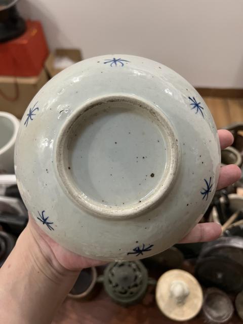 古玩雜項青花魚紋盤拍賣，當前價格299元