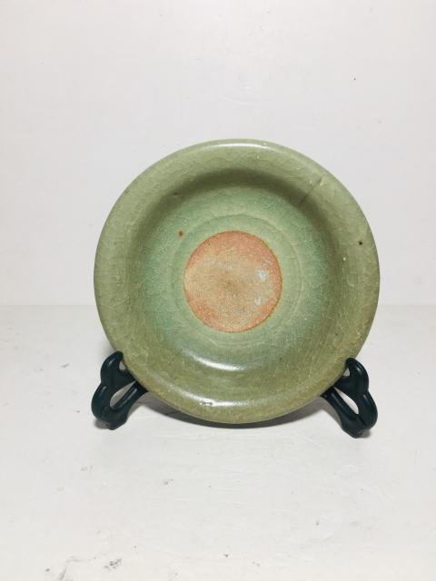 古玩陶瓷龍泉窯帝皇翡翠綠玉化官釉筆洗/壺托壺承拍賣,當前價格499元