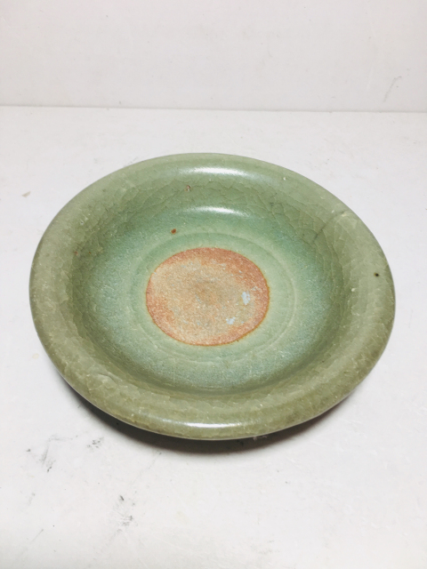 古玩陶瓷龍泉窯帝皇翡翠綠玉化官釉筆洗/壺托壺承拍賣,當前價格499元