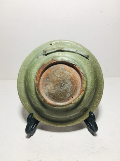 古玩陶瓷龍泉窯帝皇翡翠綠玉化官釉筆洗/壺托壺承拍賣,當前價格499元