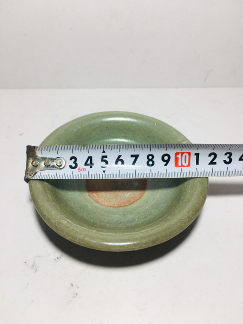 古玩陶瓷龍泉窯帝皇翡翠綠玉化官釉筆洗/壺托壺承拍賣,當前價格499元