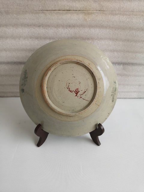 古玩陶瓷清代青花盤拍賣,當(dāng)前價(jià)格580元