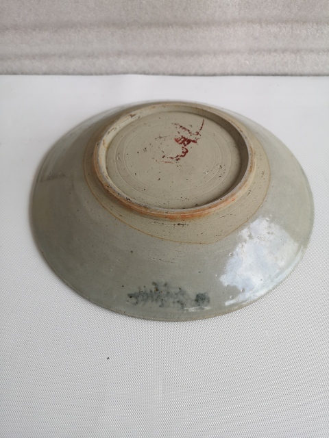 古玩陶瓷清代青花盤拍賣,當(dāng)前價(jià)格580元