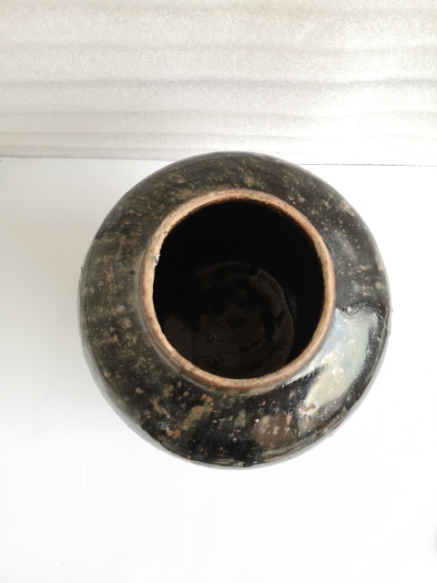 古玩陶瓷清代早期磁州窯窯變釉大罐拍賣，當(dāng)前價(jià)格580元