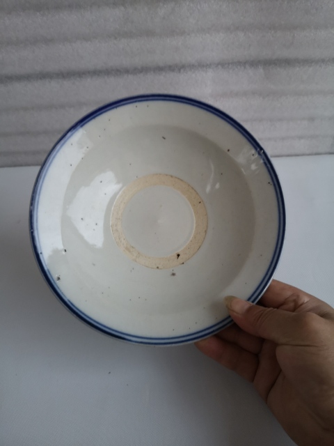古玩陶瓷民國花卉紋彩繪盤拍賣，當前價格298元
