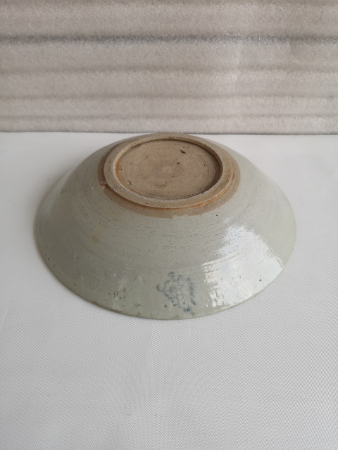 古玩陶瓷清代青花盤拍賣,當前價格580元