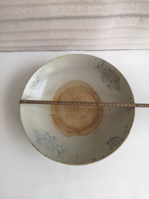 古玩陶瓷清代青花盤拍賣,當前價格580元