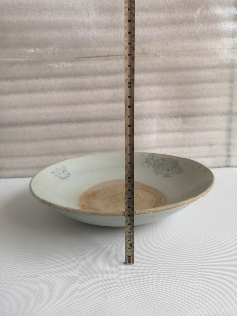 古玩陶瓷清代青花盤拍賣,當前價格580元