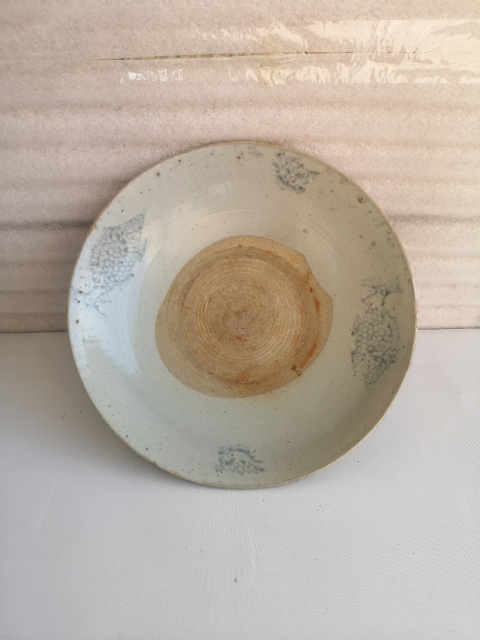 古玩陶瓷清代青花盤拍賣,當前價格580元
