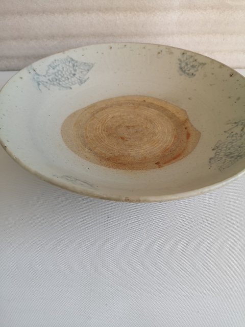 古玩陶瓷清代青花盤拍賣,當前價格580元