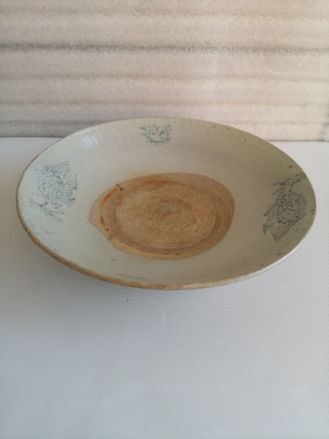 古玩陶瓷清代青花盤拍賣,當前價格580元