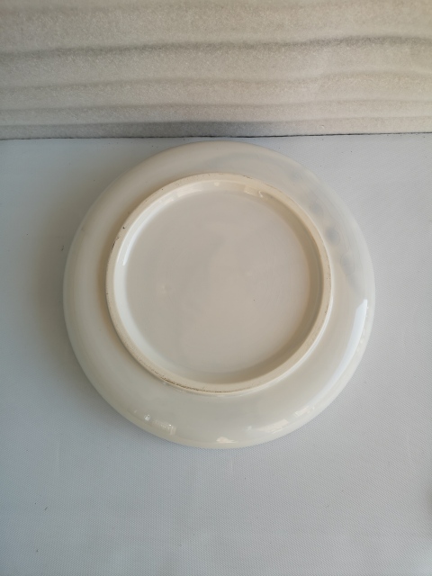 古玩陶瓷上世紀晚期花鳥紋彩瓷盤拍賣,當前價格398元