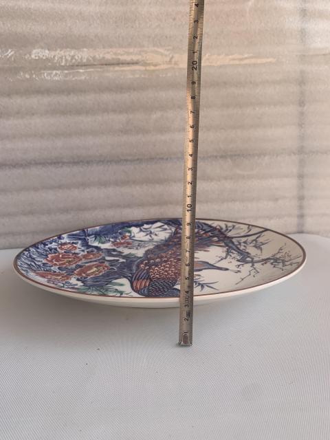 古玩陶瓷上一個世紀晚期孔雀盤拍賣，當前價格398元