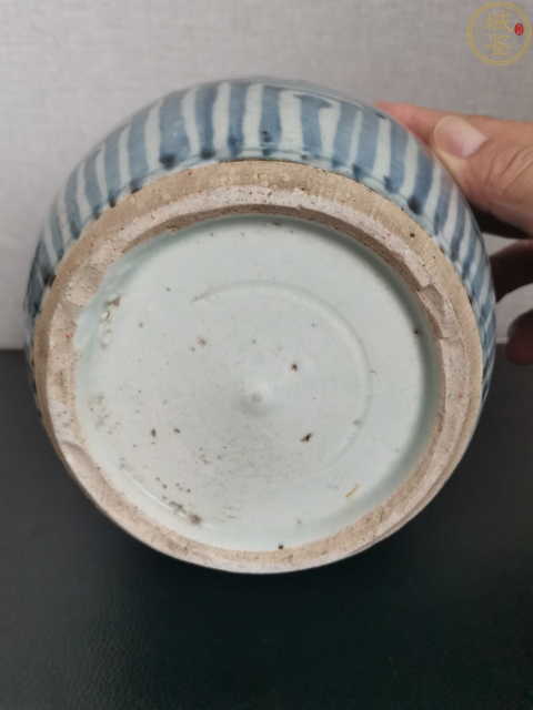 古玩陶瓷清中.花卉青花罐拍賣,當(dāng)前價格496元