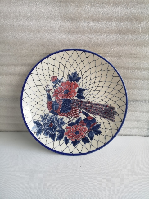 古玩陶瓷八十年代花鳥紋盤拍賣,當(dāng)前價(jià)格298元