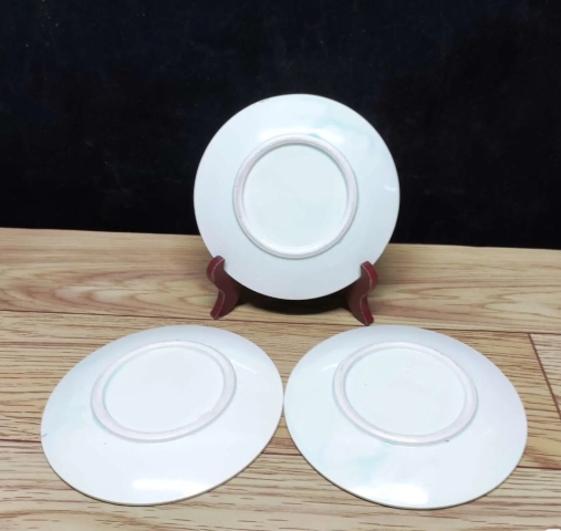 古玩陶瓷日本昭和花鳥紋彩繪盤拍賣,當前價格260元