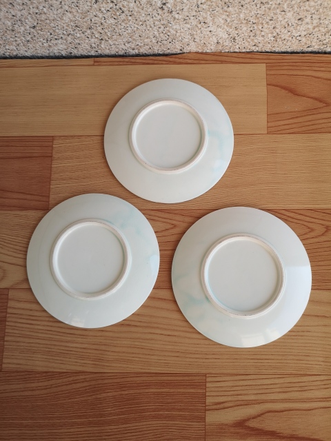 古玩陶瓷日本昭和花鳥紋彩繪盤拍賣,當前價格260元