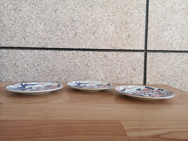 古玩陶瓷日本昭和花鳥紋彩繪盤拍賣,當前價格260元