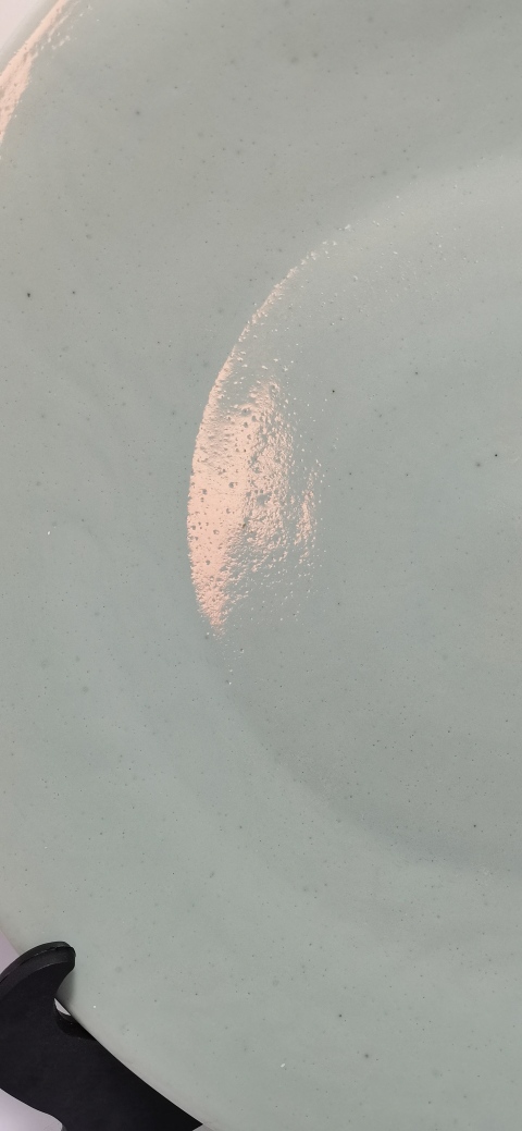 古玩陶瓷豆青釉盤拍賣，當前價格4800元