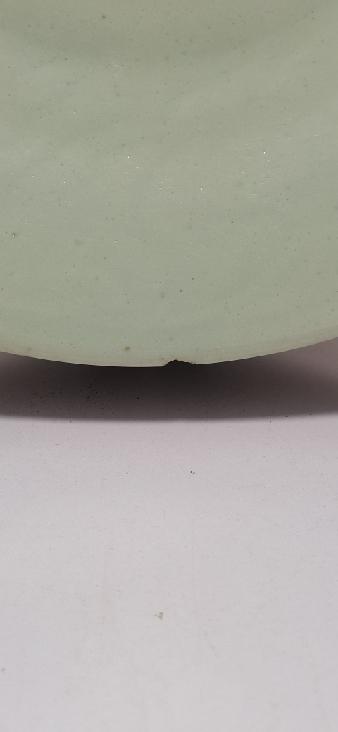 古玩陶瓷豆青釉盤拍賣，當前價格4800元