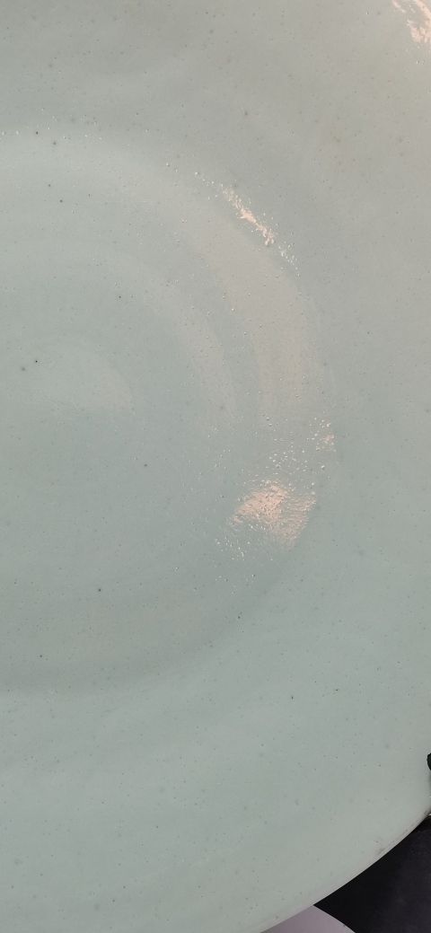 古玩陶瓷豆青釉盤拍賣，當前價格4800元
