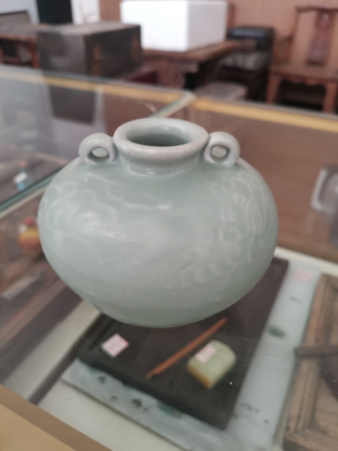 古玩陶瓷龍泉精品青釉雙系罐【大號】拍賣,當前價格3688元