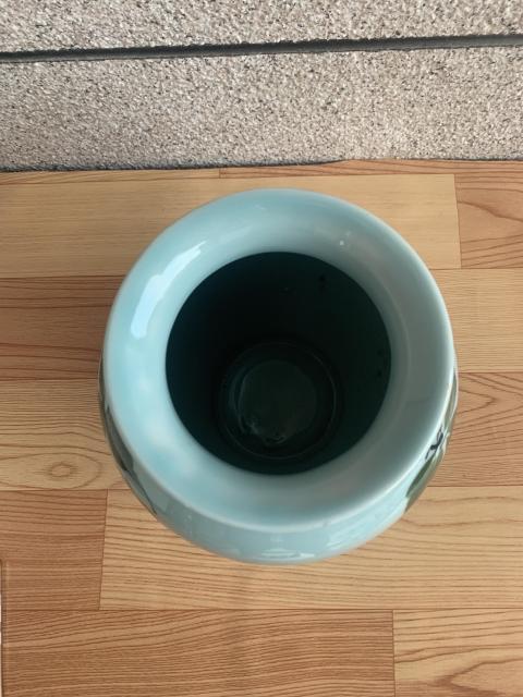 古玩陶瓷八十年代葡萄紋罐拍賣,當前價格350元