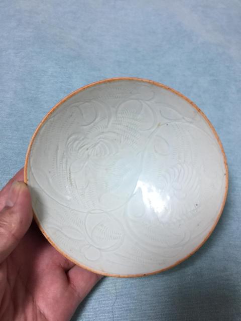 古玩陶瓷影青釉花卉紋碗拍賣，當前價格2500元