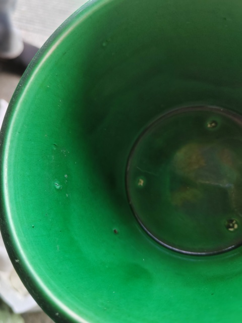 古玩陶瓷民國瓜皮綠顏料罐拍賣，當(dāng)前價格1600元