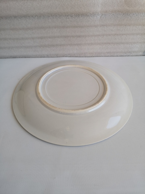 古玩陶瓷六十至八十年代山水紋青花盤拍賣，當前價格350元