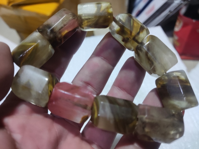 古玩玉器天然水晶手鏈拍賣,當前價格298元
