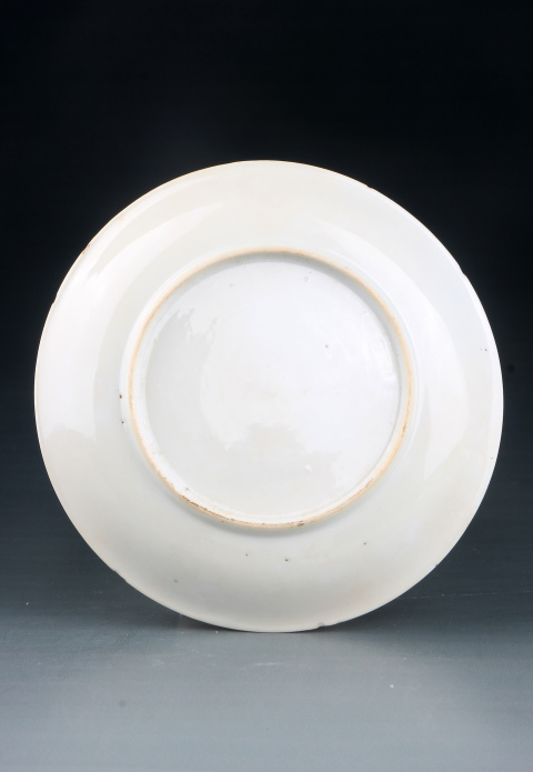 古玩陶瓷6848-51】清康熙  五彩通景風光樓閣人物圖杯盤拍賣，當前價格4500元