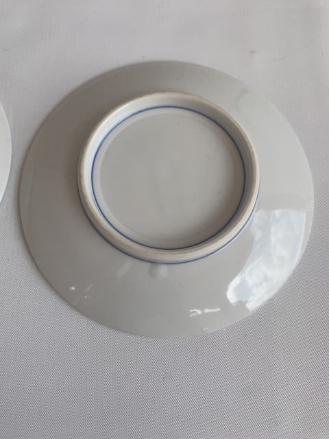 古玩陶瓷六十至八十年代嬰戲紋青花盤拍賣,當前價格320元