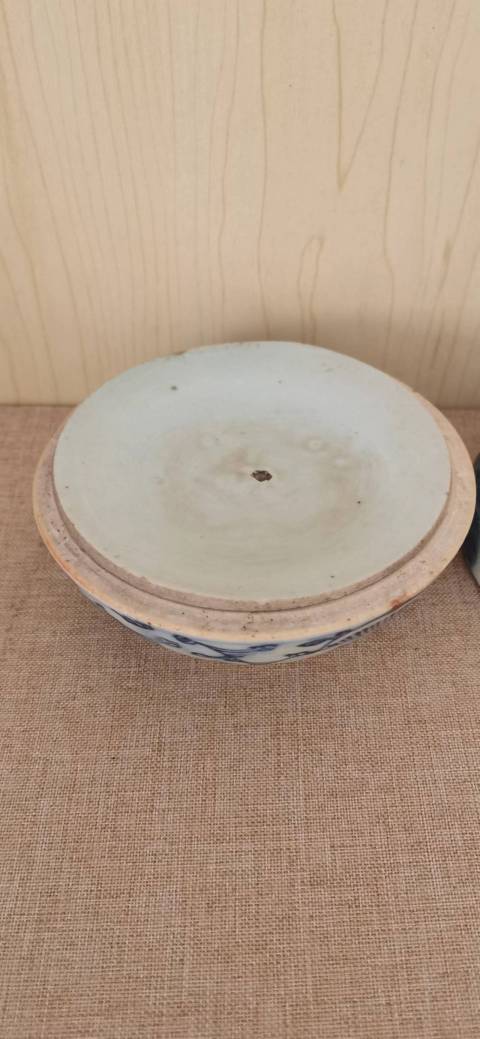 古玩陶瓷清代道光纏枝花囍字紋青花蓋盒拍賣,當前價格1200元