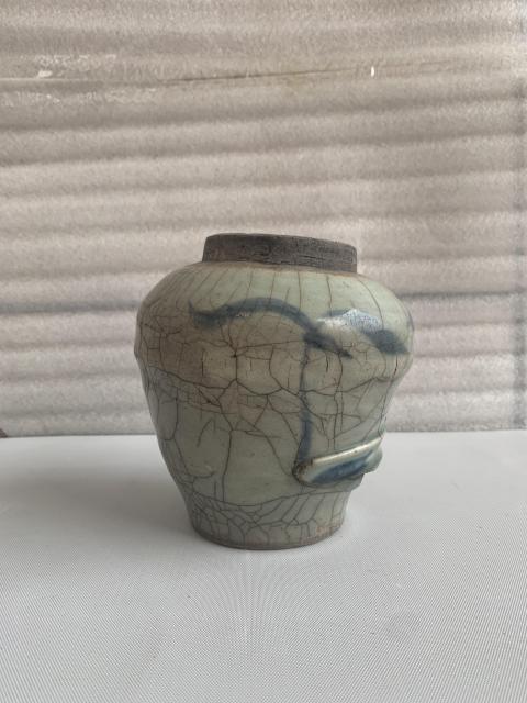 古玩陶瓷清代中期青花罐拍賣,當前價格298元