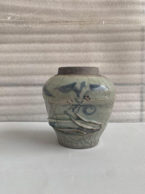 古玩陶瓷清代中期青花罐拍賣,當前價格298元