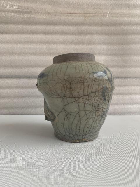 古玩陶瓷清代中期青花罐拍賣,當前價格298元