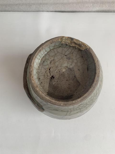 古玩陶瓷清代中期青花罐拍賣,當前價格298元