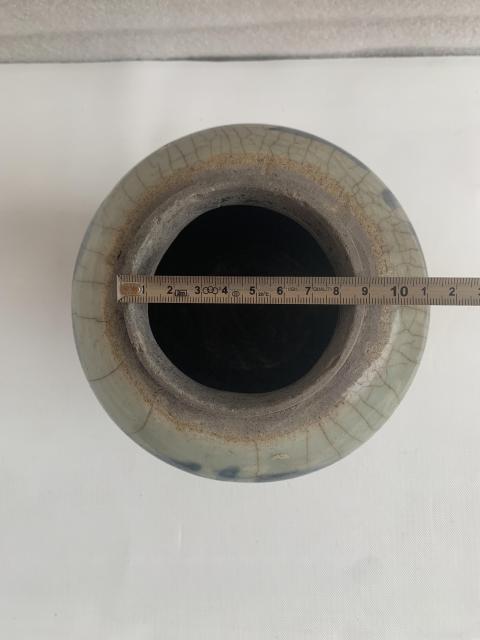 古玩陶瓷清代中期青花罐拍賣,當前價格298元