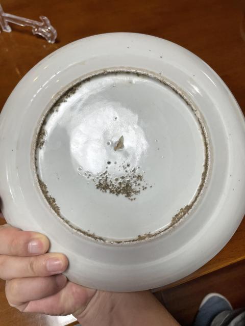 古玩陶瓷清·同治 人物花鳥蝶紋廣彩大盤拍賣，當前價格1380元