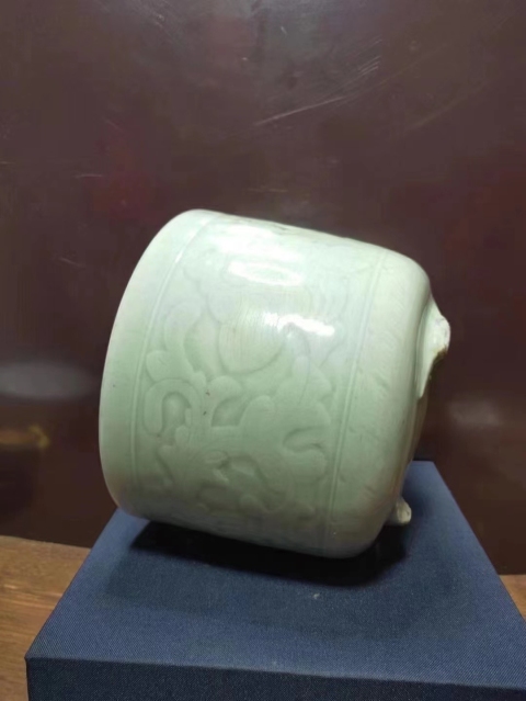 古玩陶瓷清代.龍泉筒式爐拍賣(mài)，當(dāng)前價(jià)格900元
