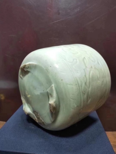 古玩陶瓷清代.龍泉筒式爐拍賣(mài)，當(dāng)前價(jià)格900元