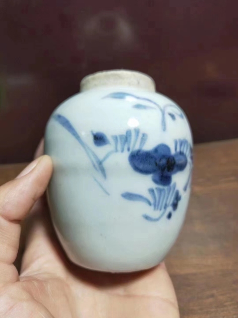 古玩陶瓷清早.青花蓮孑罐。拍賣，當前價格1280元