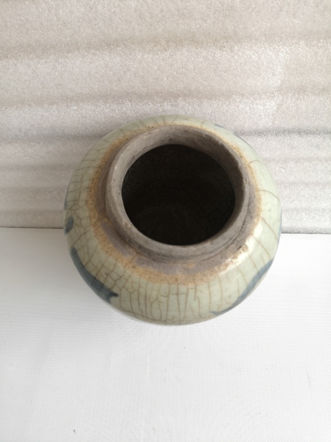古玩陶瓷清代中期青花罐拍賣,當前價格298元